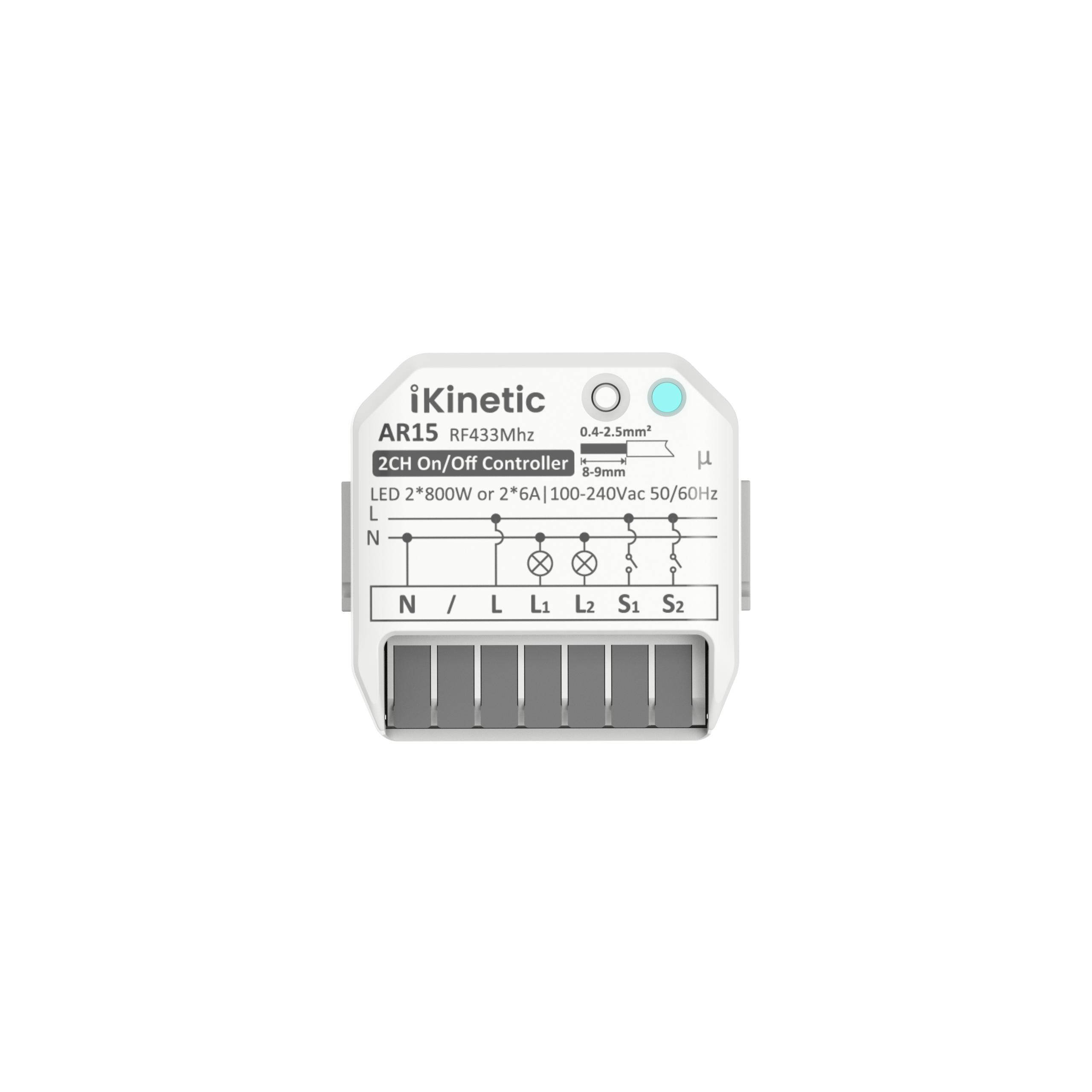 iKinetic AR15 2-Channel In-Wall Controller