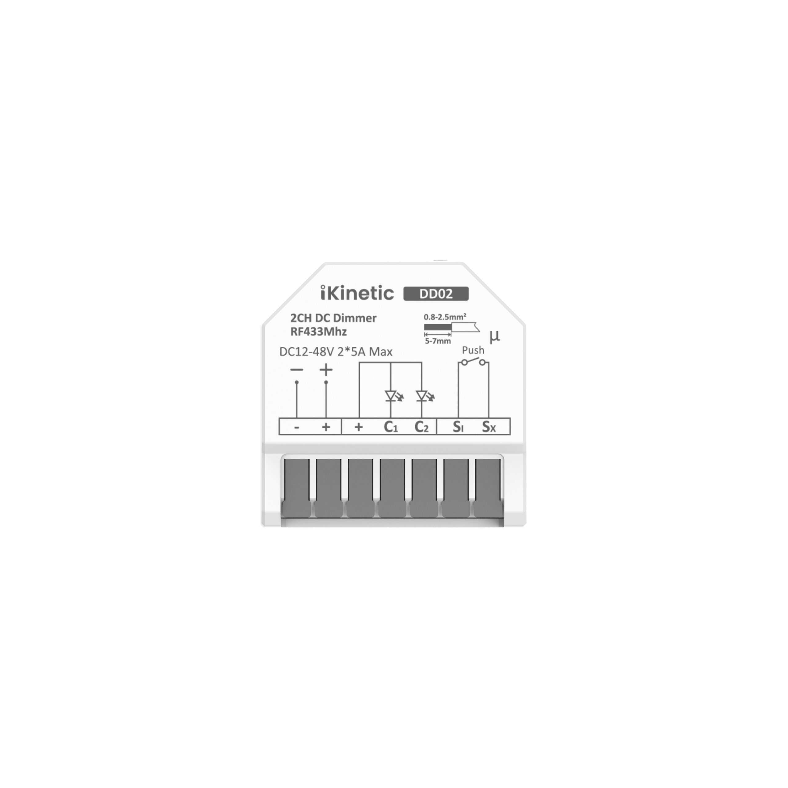 iKinetic DD02 2-Channel/CCT Dimmer
