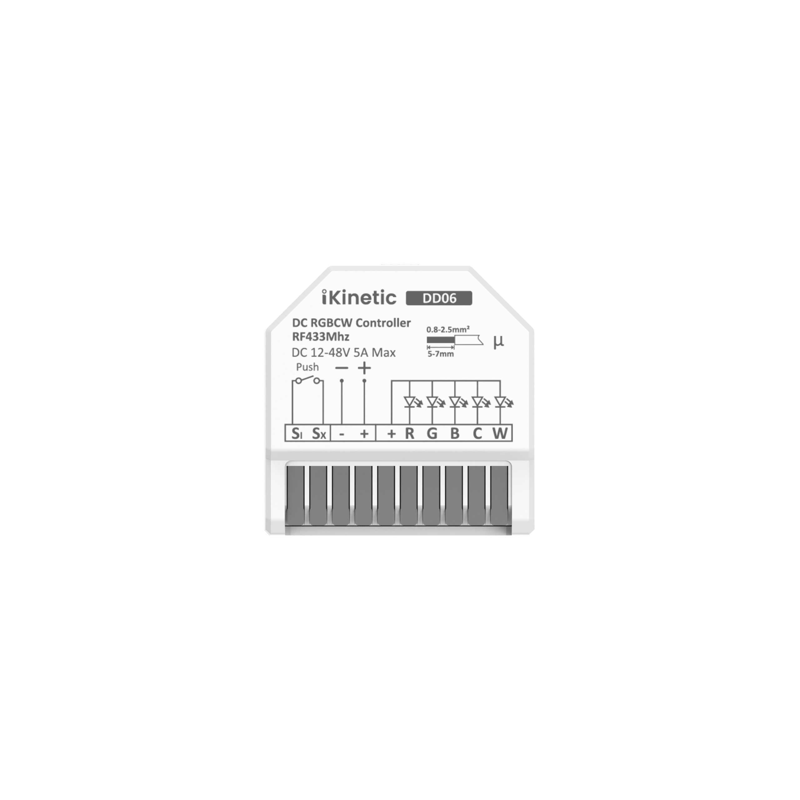 iKinetic DD06 DC RGBCW Controller